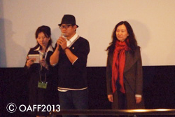 Director: Han Yan(center), Producer: Ivy Ho(right)
