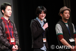 Actor: Naoki Murata(left), Actor: Isoda Sunao(center)