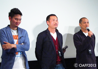 From left side, Director: Paween Purijitpanya, Adisorn Tresirikasem, Jira Maligool